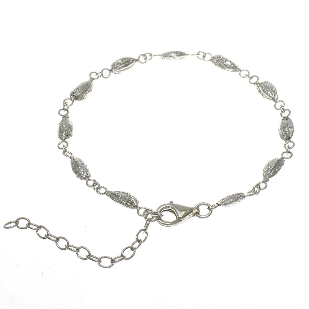 Silver Rice Grain Bracelet