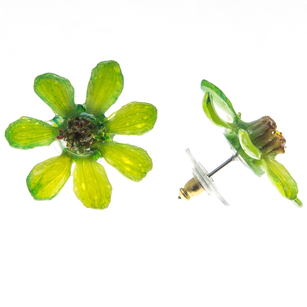 Zinnia Earrings - Green