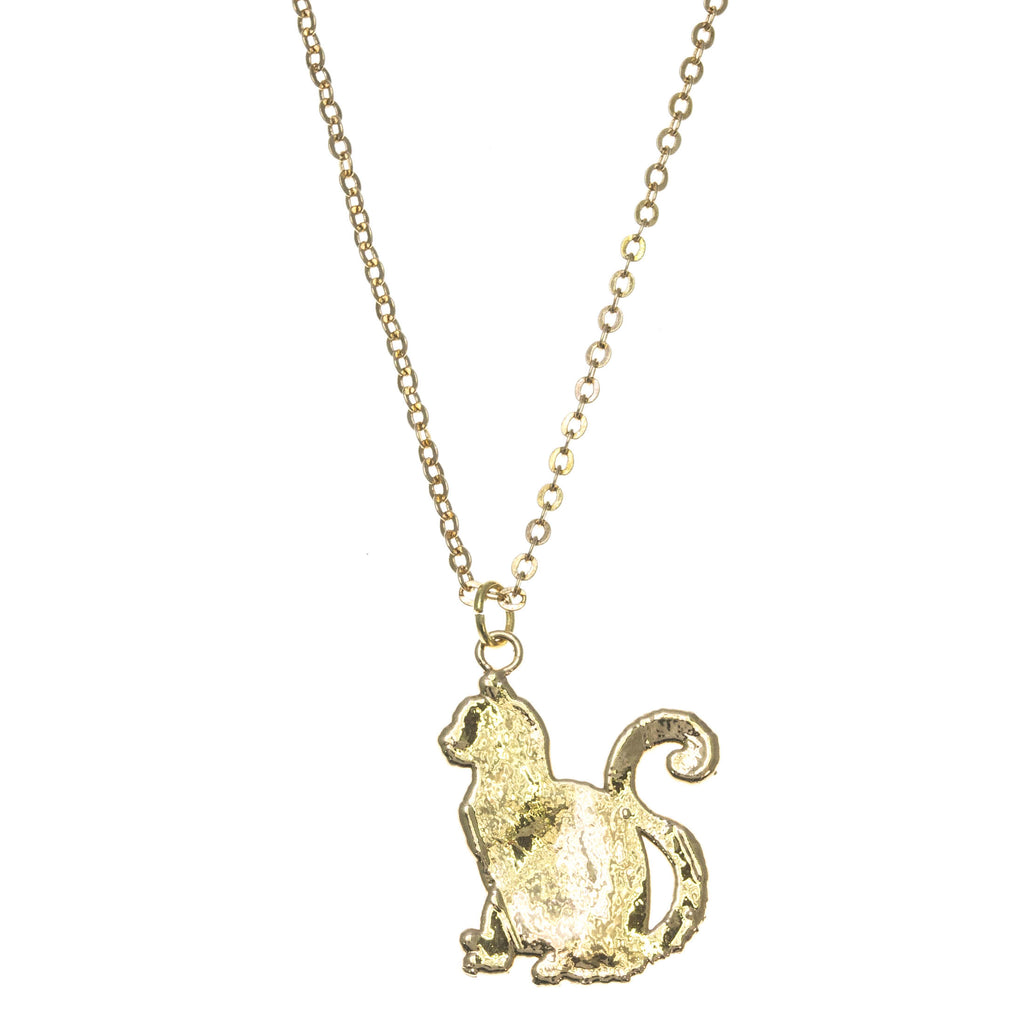Gold Cat Pendant