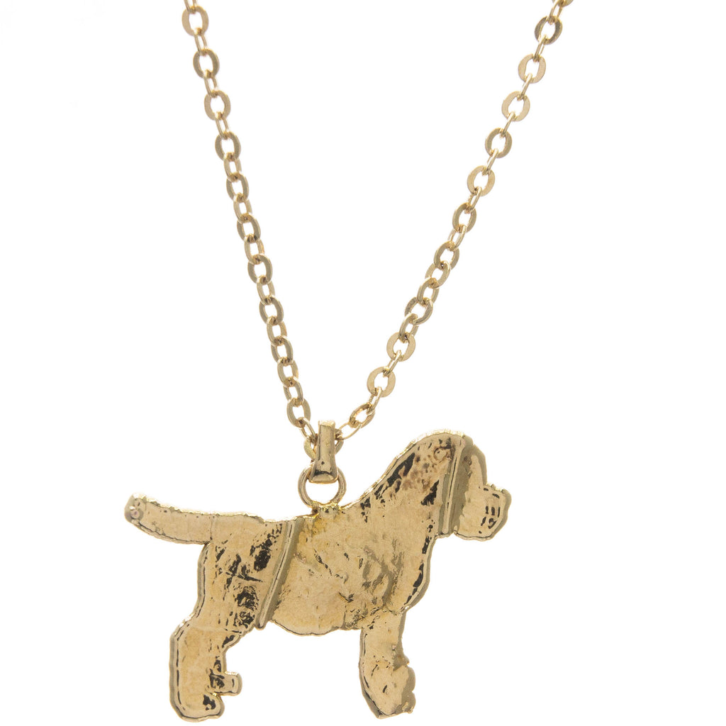 Gold Dog Pendant