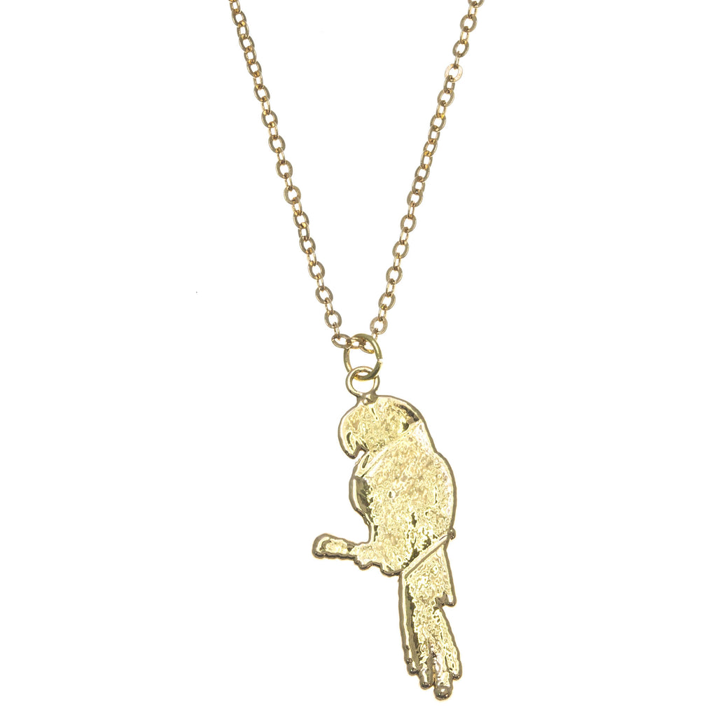 Gold Parrot Pendant