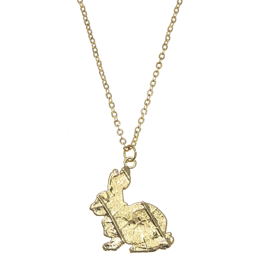 Gold Rabbit Pendant