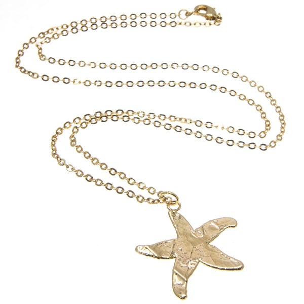 Gold Starfish Pendant