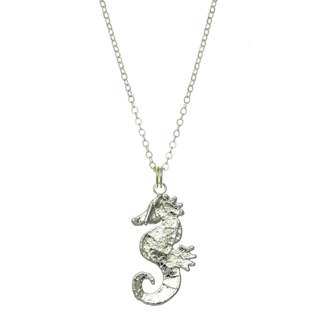 Silver Seahorse Pendant