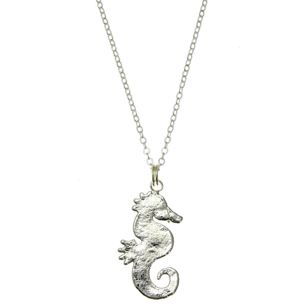 Silver Seahorse Pendant