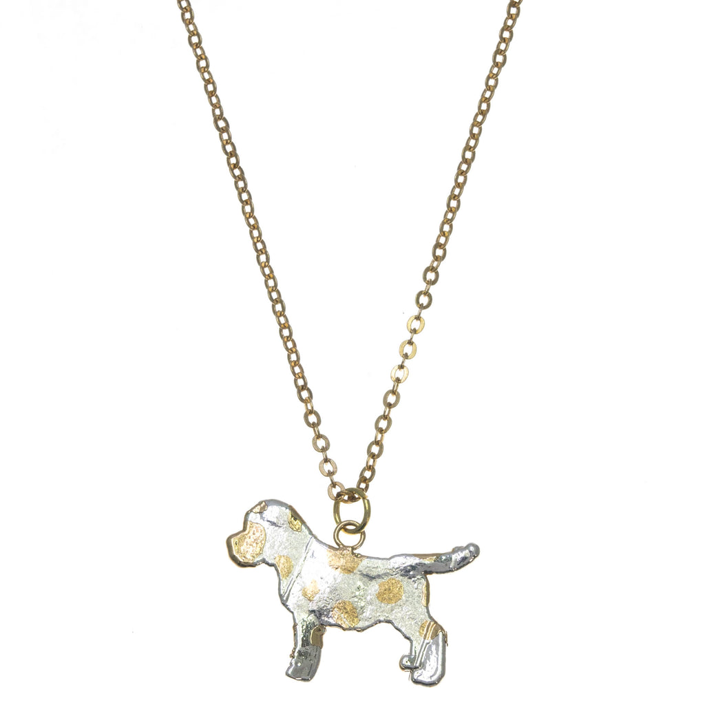 Gold Spot Dalmatian Pendant