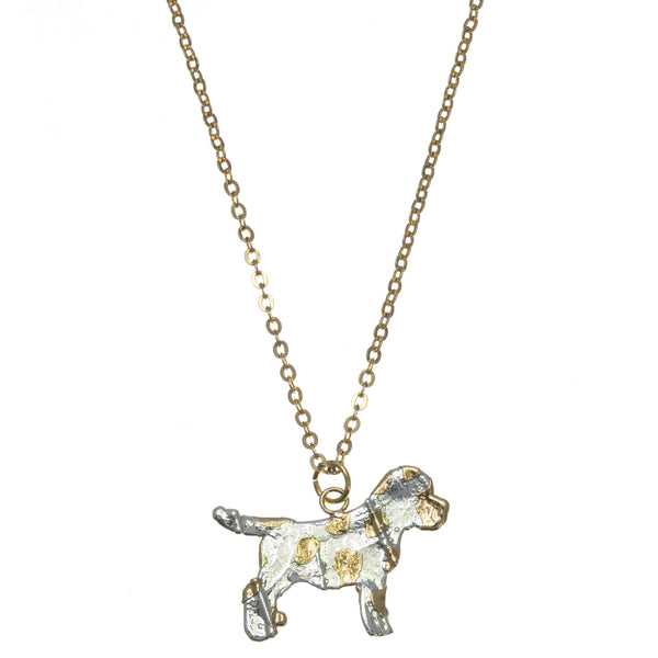 Gold Spot Dalmatian Pendant