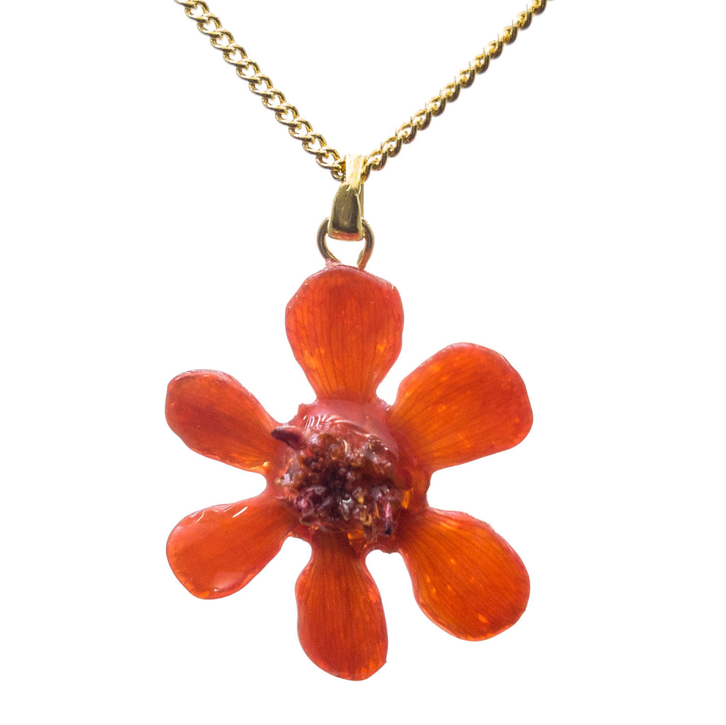 Zinnia Pendant - Red