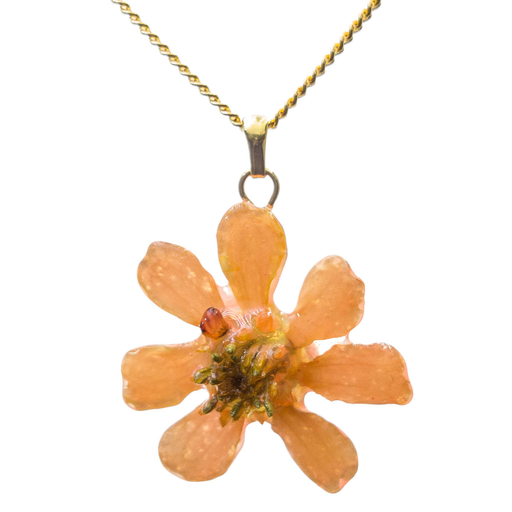 Zinnia Pendant - Peach